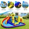 Multicolor Oxford 7-in-1 Inflatable Water Bounce House with Slide